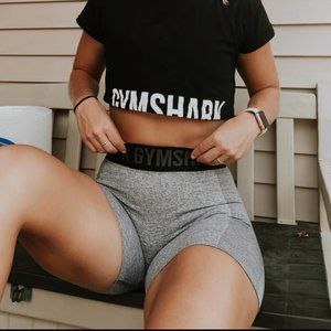 Gymshark Flex Shorts - Charcoal Marl/Black - Small